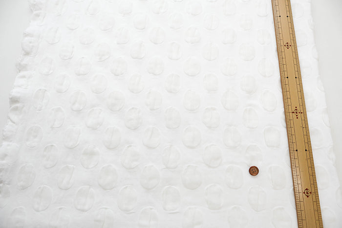 Hamamatsu-Made Cotton Triple Gauze Salt Shrink Fabric - Dots - nomura tailor