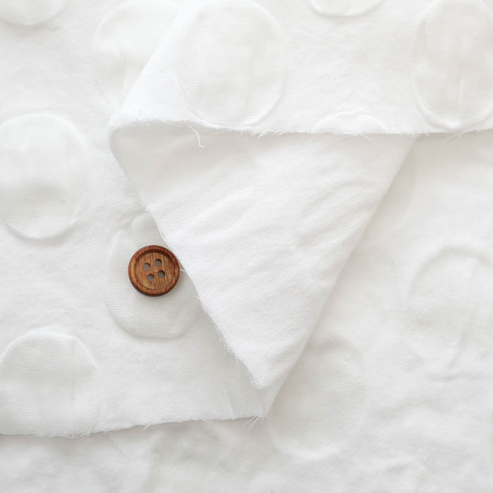 Hamamatsu-Made Cotton Triple Gauze Salt Shrink Fabric - Dots - nomura tailor