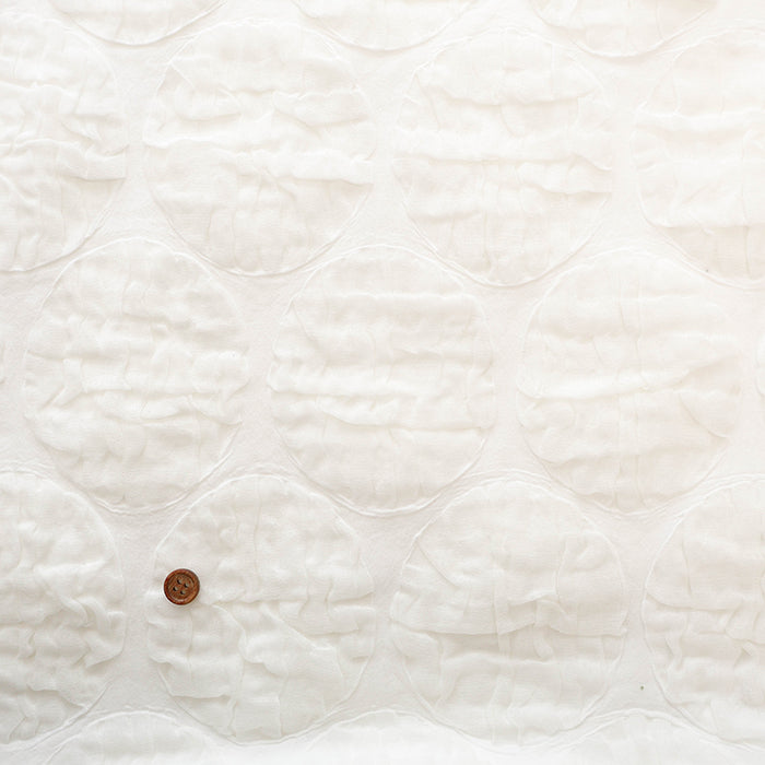 Hamamatsu-Made Cotton Triple Gauze Salt Shrink Fabric - Dots - nomura tailor