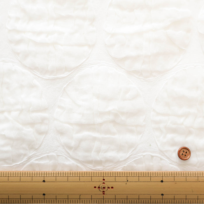 Hamamatsu-Made Cotton Triple Gauze Salt Shrink Fabric - Dots - nomura tailor