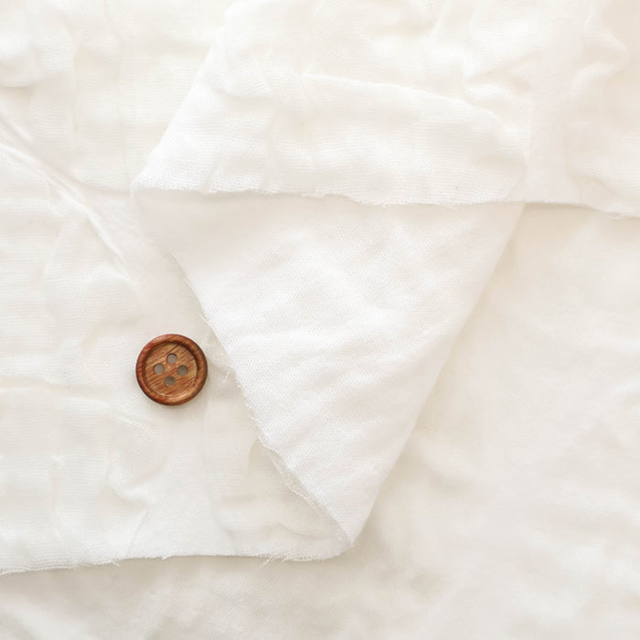 Hamamatsu-Made Cotton Triple Gauze Salt Shrink Fabric - Dots - nomura tailor