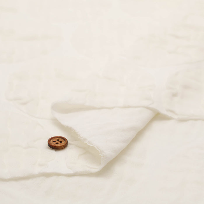 Hamamatsu-Made Cotton Triple Gauze Salt Shrink Fabric - Dots - nomura tailor