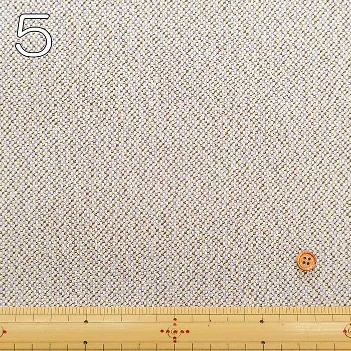 Senshu-Made Cotton Acrylic Tweed Fabric - Plain - nomura tailor