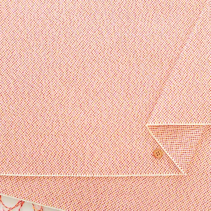 Senshu-Made Cotton Acrylic Tweed Fabric - Plain - nomura tailor