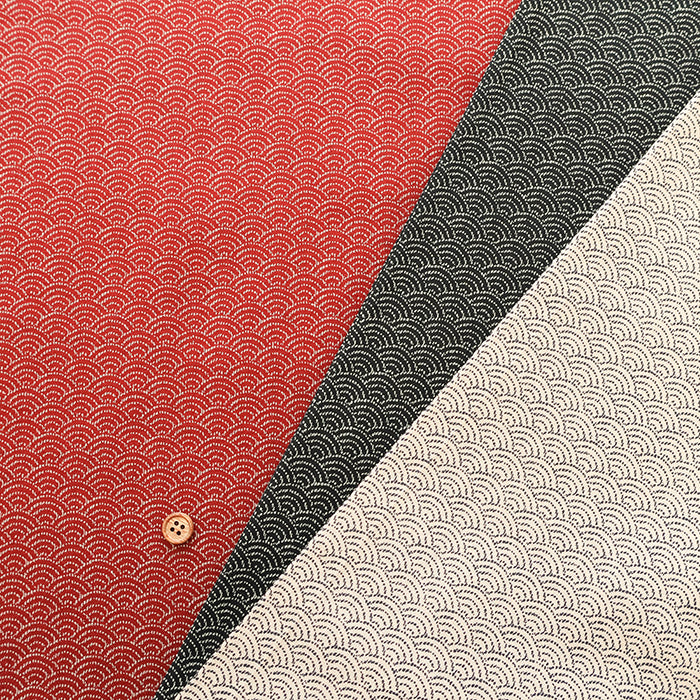Cotton Muslin printed Fabric - Blue ocean waves - nomura tailor