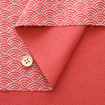 Cotton Muslin printed Fabric - Blue ocean waves - nomura tailor