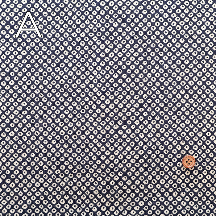 Cotton Muslin Printed Fabric - Mameshibori Style - nomura tailor