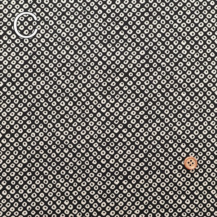 Cotton Muslin Printed Fabric - Mameshibori Style - nomura tailor