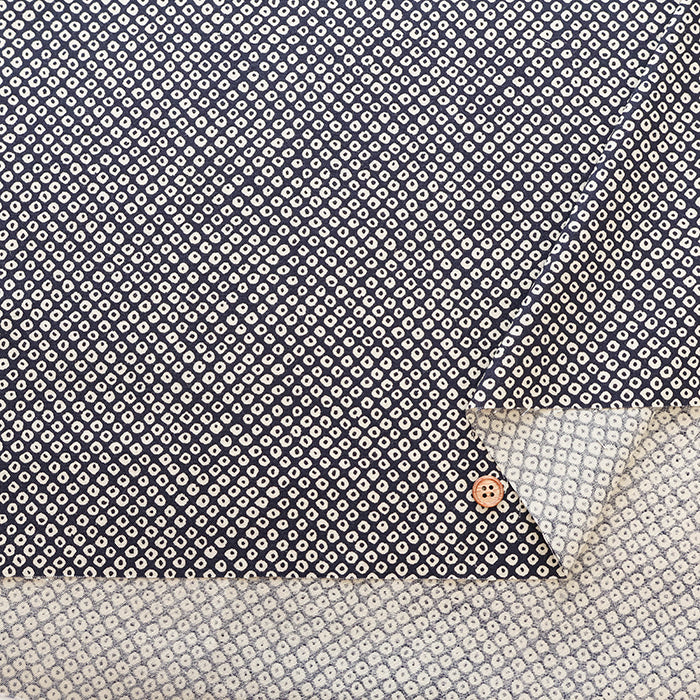 Cotton Muslin Printed Fabric - Mameshibori Style - nomura tailor
