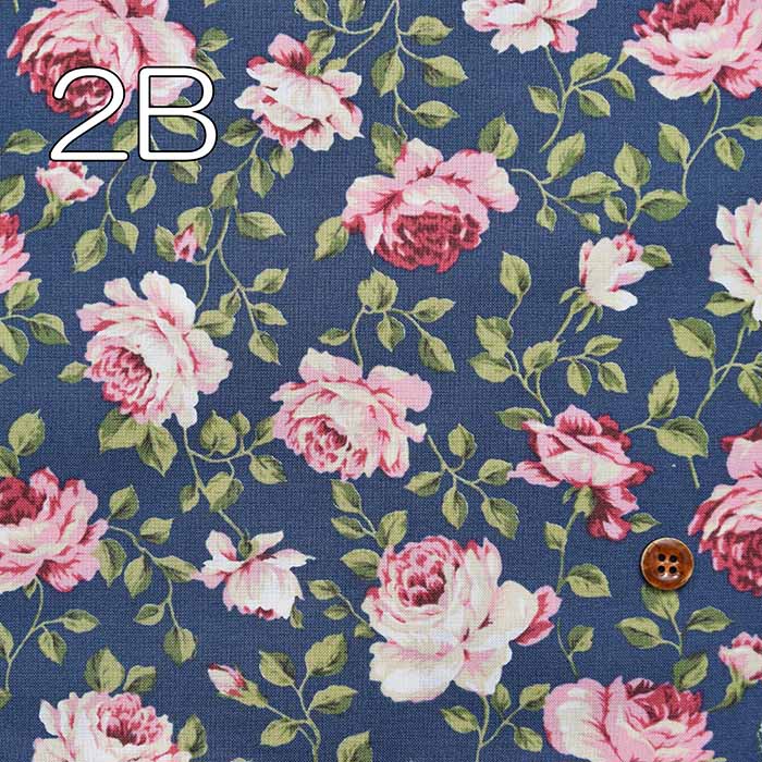 Cotton Scare Printed Fabric Rose - nomura tailor