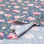 Cotton Scare Printed Fabric Rose - nomura tailor