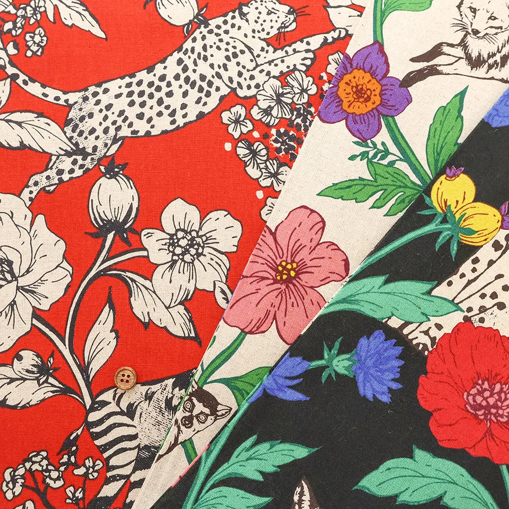 C/L Canvas Printed Fabric echino wonder - nomura tailor