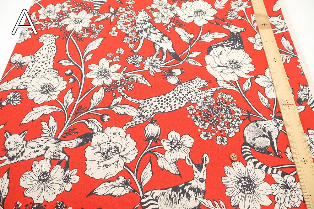 C/L Canvas Printed Fabric echino wonder - nomura tailor