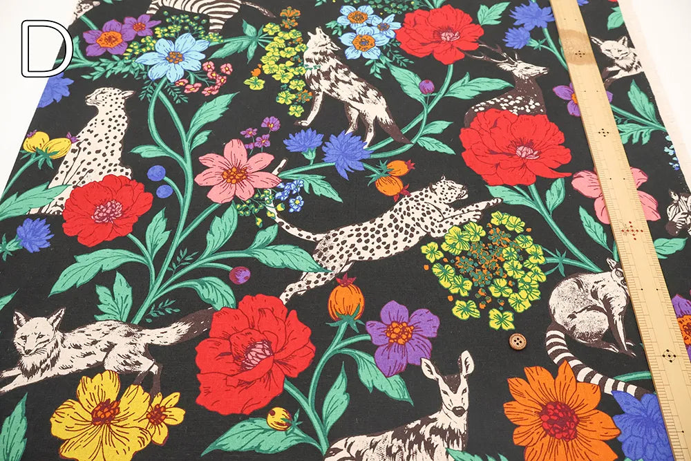 C/L Canvas Printed Fabric echino wonder - nomura tailor