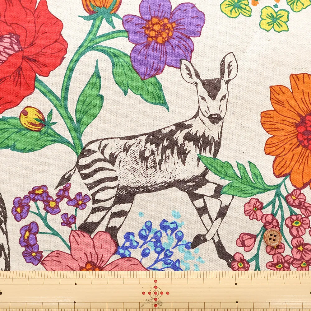 C/L Canvas Printed Fabric echino wonder - nomura tailor