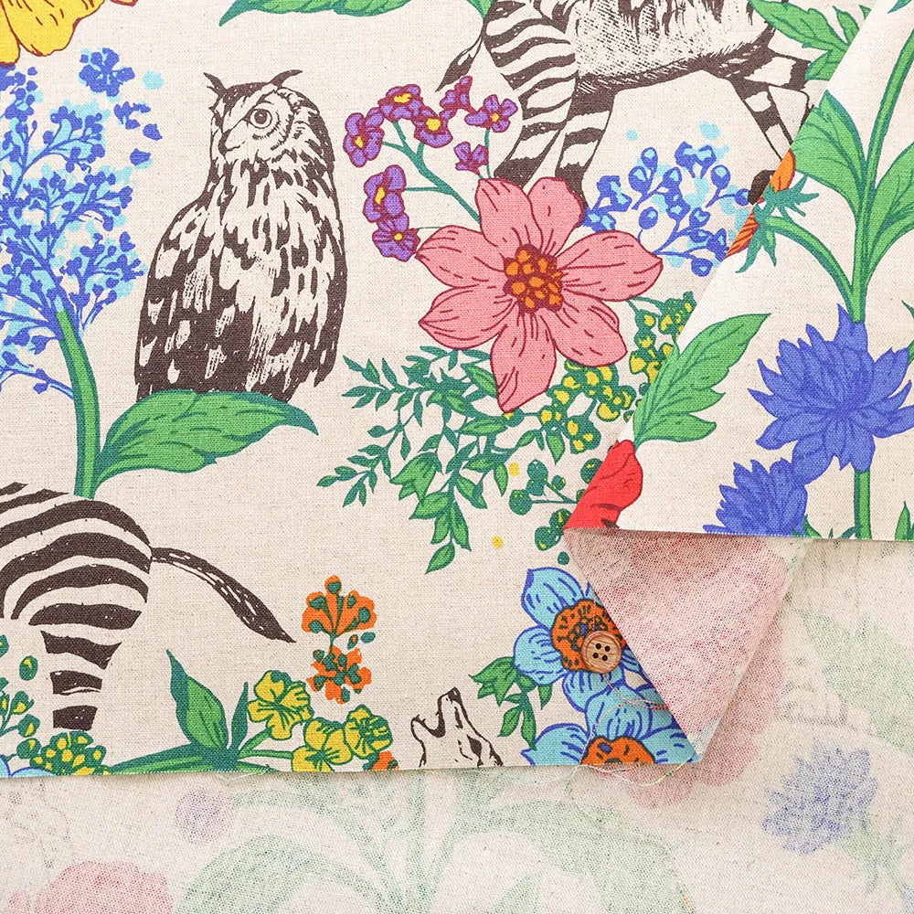 C/L Canvas Printed Fabric echino wonder - nomura tailor