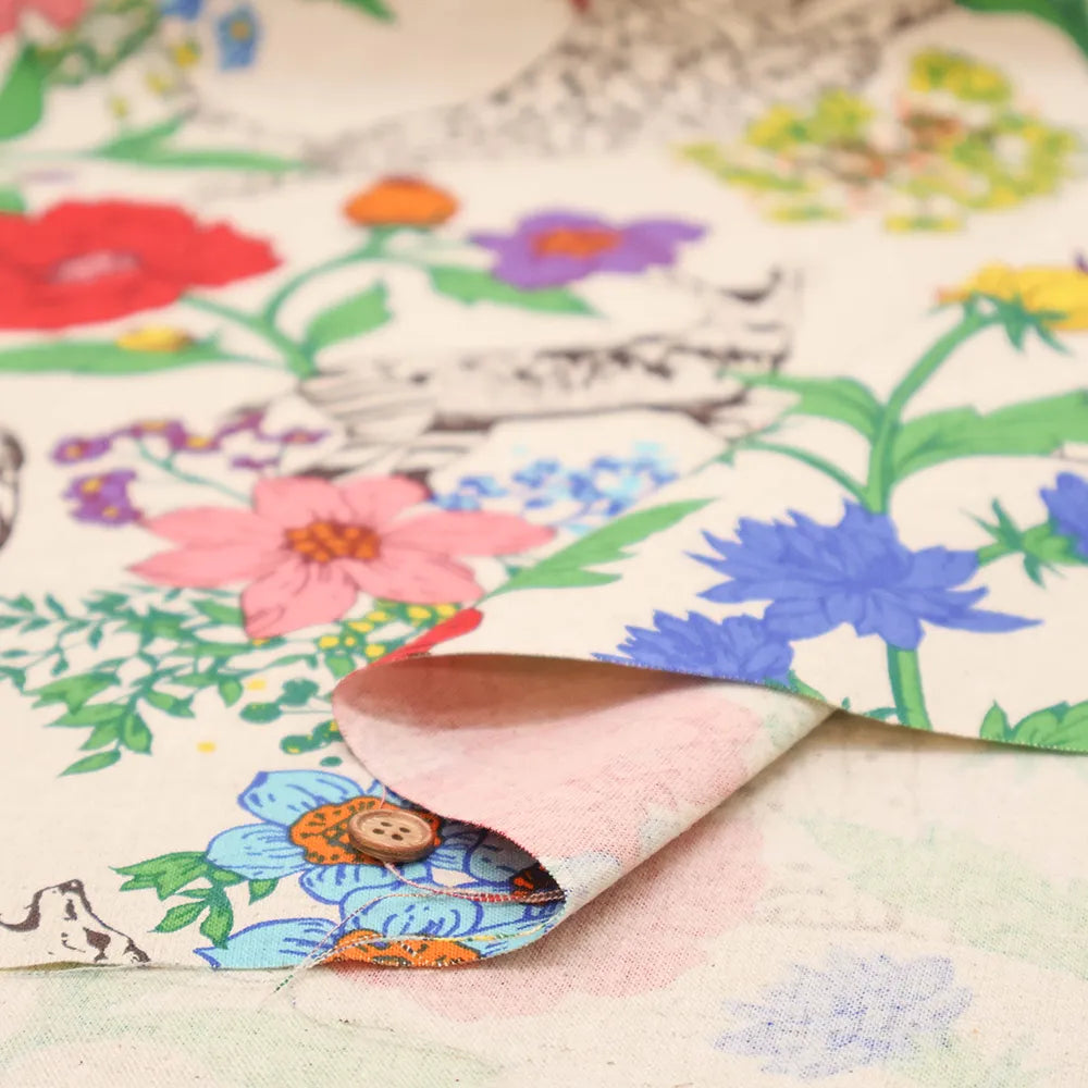 C/L Canvas Printed Fabric echino wonder - nomura tailor