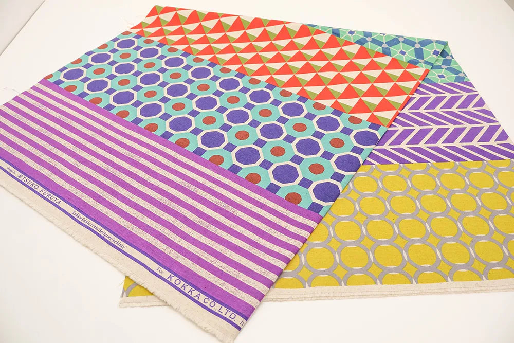 C/L Canvas Printed Fabric echino repe - nomura tailor
