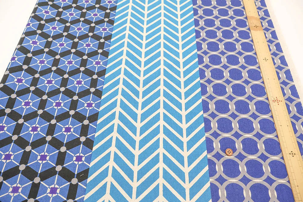 C/L Canvas Printed Fabric echino repe - nomura tailor