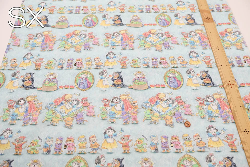 Cotton Inkjet-printed Fabric - HOYOKA Fairy Tale Snow White - nomura tailor