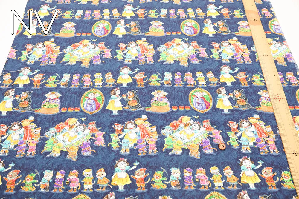Cotton Inkjet-printed Fabric - HOYOKA Fairy Tale Snow White - nomura tailor