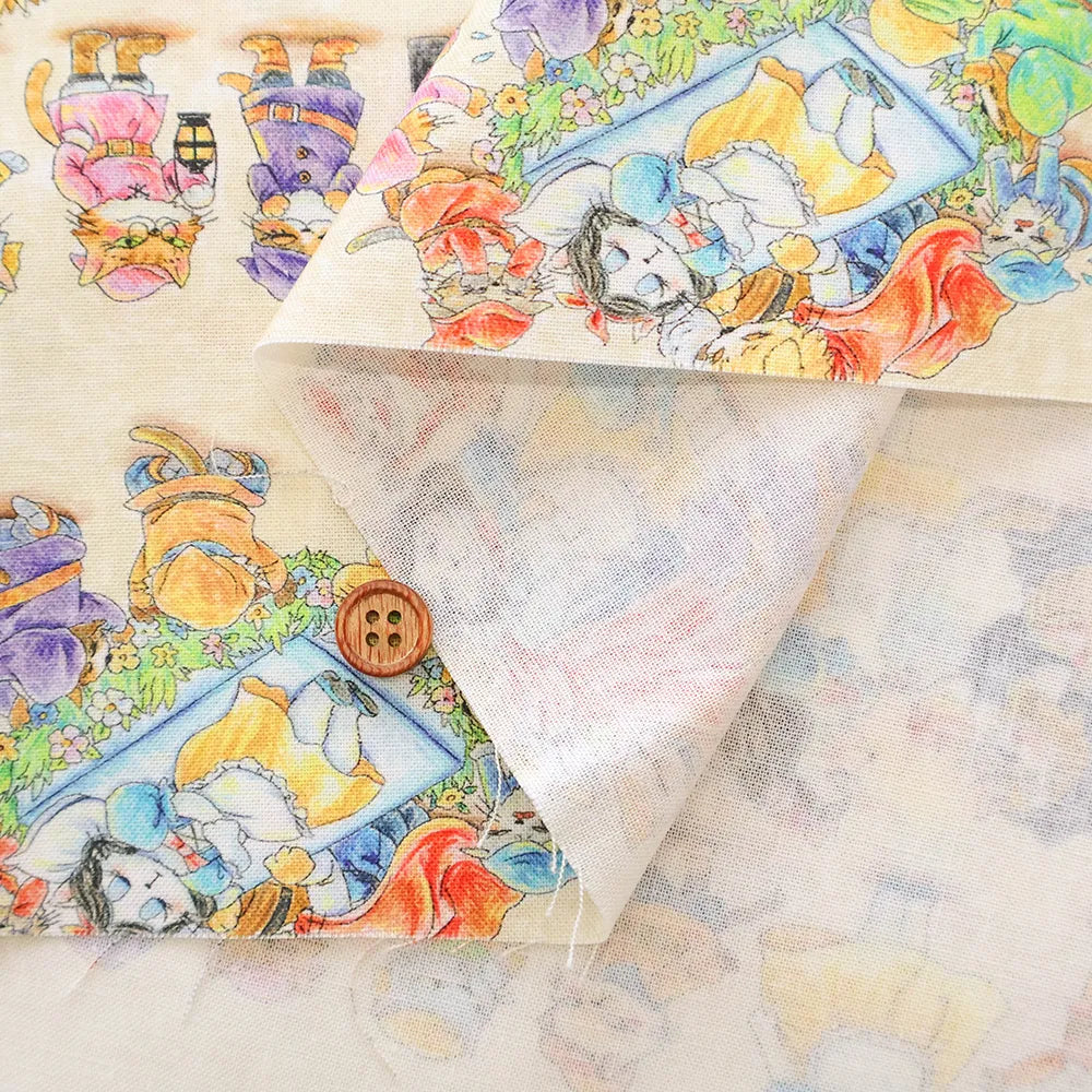 Cotton Inkjet-printed Fabric - HOYOKA Fairy Tale Snow White - nomura tailor