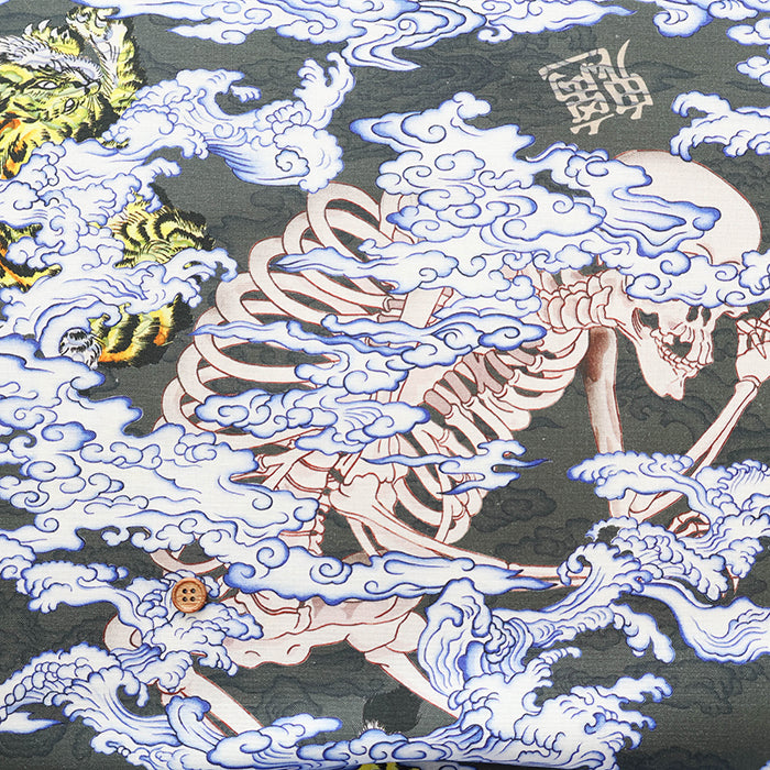 Cotton Muslin Inkjet Fabric - Sarara Youkai - nomura tailor