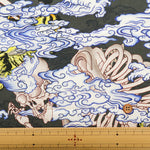 Cotton Muslin Inkjet Fabric - Sarara Youkai - nomura tailor