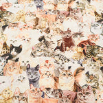 Cotton Muslin Inkjet Fabric - Sarara cat's2 - nomura tailor