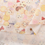 Cotton Muslin Inkjet Fabric - Sarara  Love dog - nomura tailor