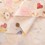 Cotton Muslin Inkjet Fabric - Sarara  Love dog - nomura tailor