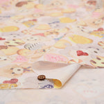 Cotton Muslin Inkjet Fabric - Sarara  Love dog - nomura tailor