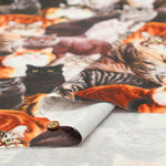 Cotton Muslin Inkjet Fabric - Sarara cat's - nomura tailor