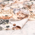 Cotton Muslin Inkjet Fabric - Sarara Wolf - nomura tailor