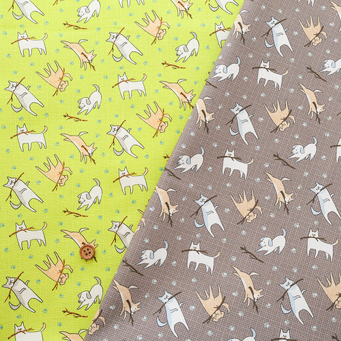 Cotton Muslin Inkjet Fabric - prism DOG - nomura tailor
