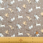 Cotton Muslin Inkjet Fabric - prism DOG - nomura tailor