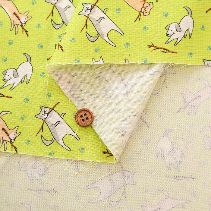 Cotton Muslin Inkjet Fabric - prism DOG - nomura tailor