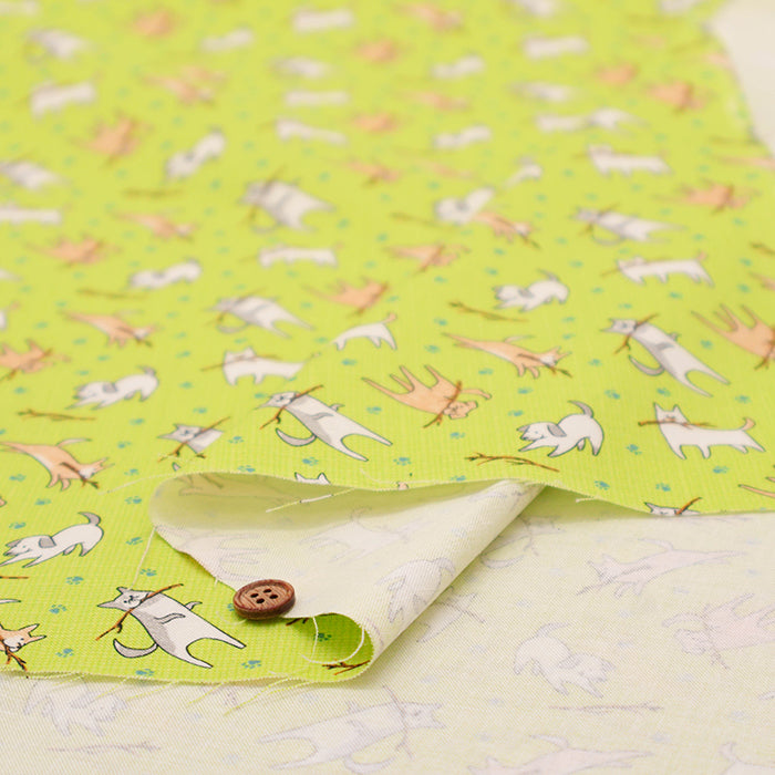 Cotton Muslin Inkjet Fabric - prism DOG - nomura tailor