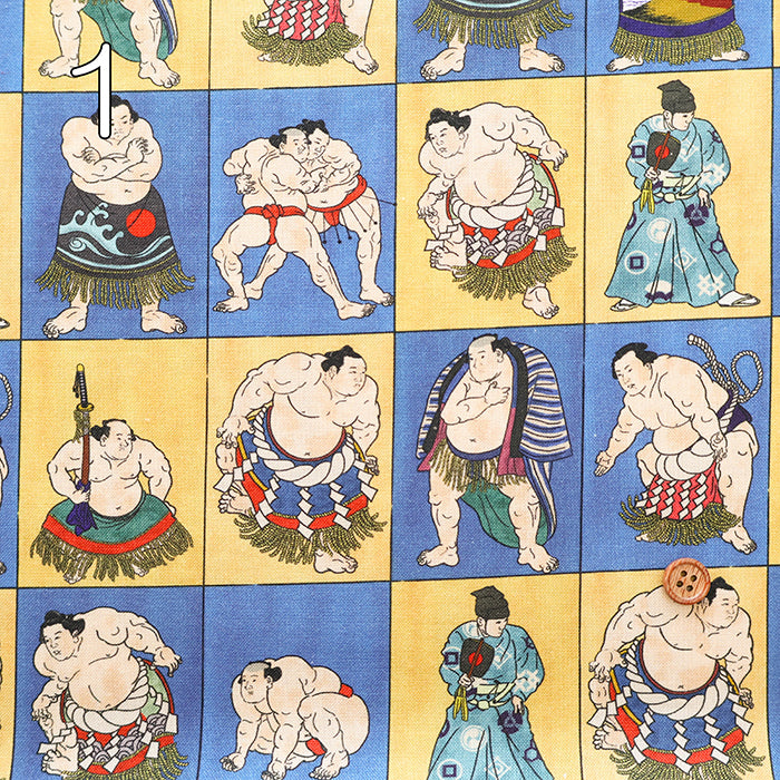 Cotton Muslin Inkjet Fabric - prism Sumo1 - nomura tailor