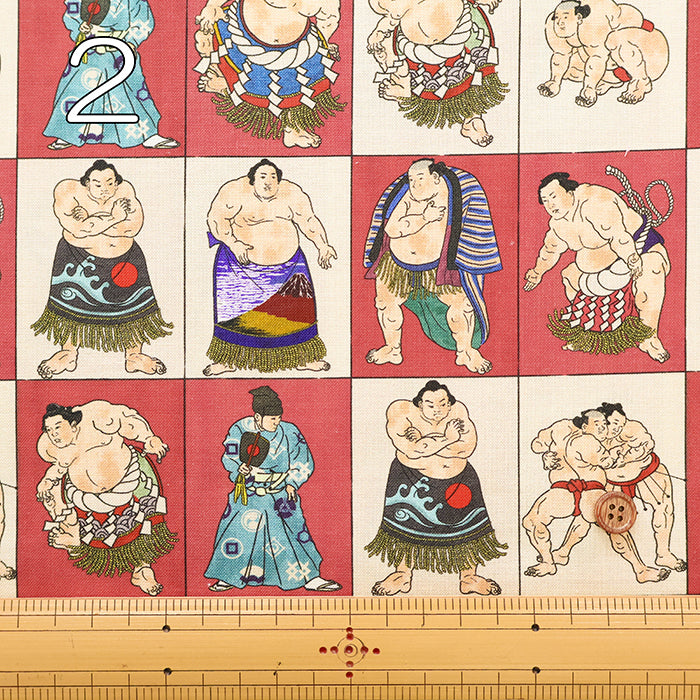 Cotton Muslin Inkjet Fabric - prism Sumo1 - nomura tailor