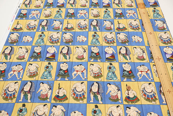 Cotton Muslin Inkjet Fabric - prism Sumo1 - nomura tailor
