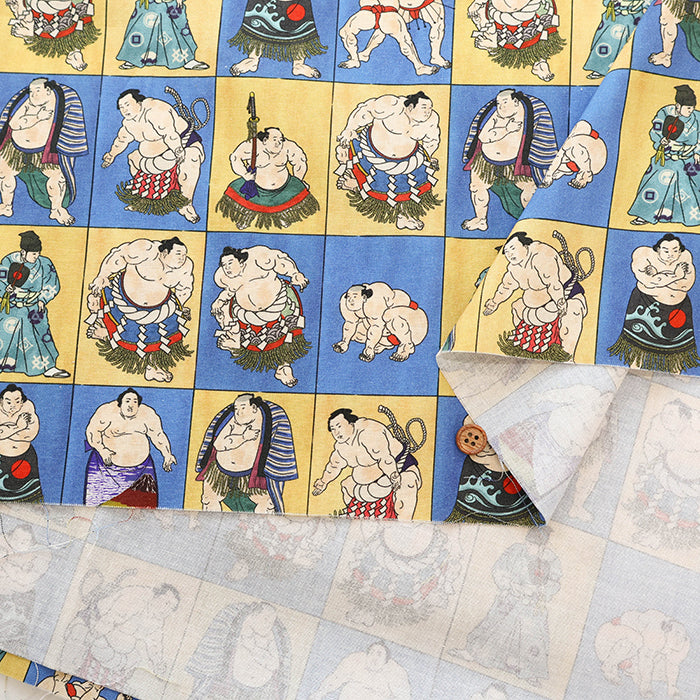 Cotton Muslin Inkjet Fabric - prism Sumo1 - nomura tailor
