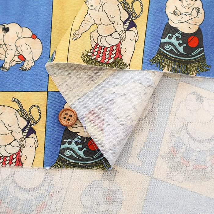 Cotton Muslin Inkjet Fabric - prism Sumo1 - nomura tailor