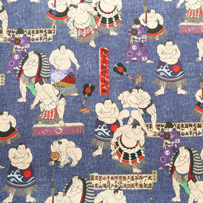 Cotton Muslin Inkjet Fabric - prism Sumo2 - nomura tailor