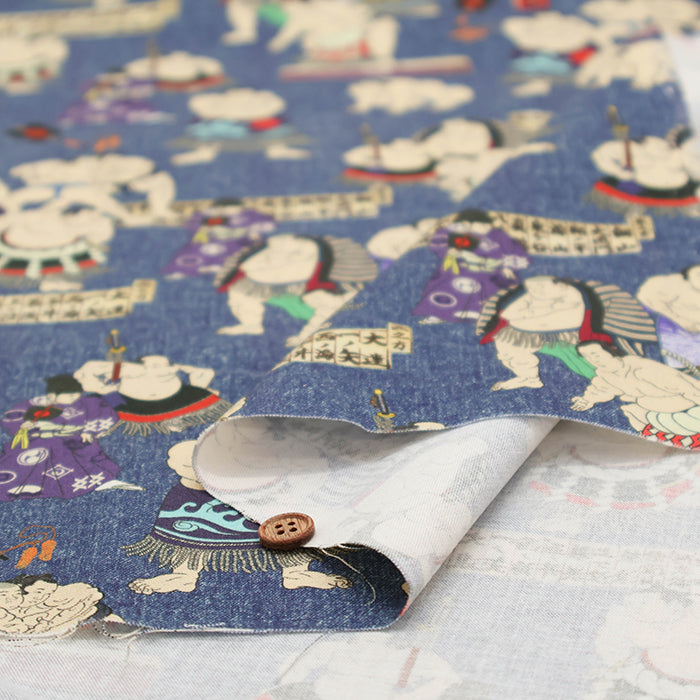 Cotton Muslin Inkjet Fabric - prism Sumo2 - nomura tailor