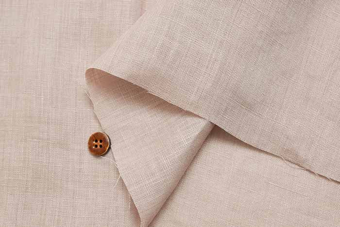 Cool Classic Processing Campfire Linen Fabric Sudden Correspondence << Warm color> - nomura tailor