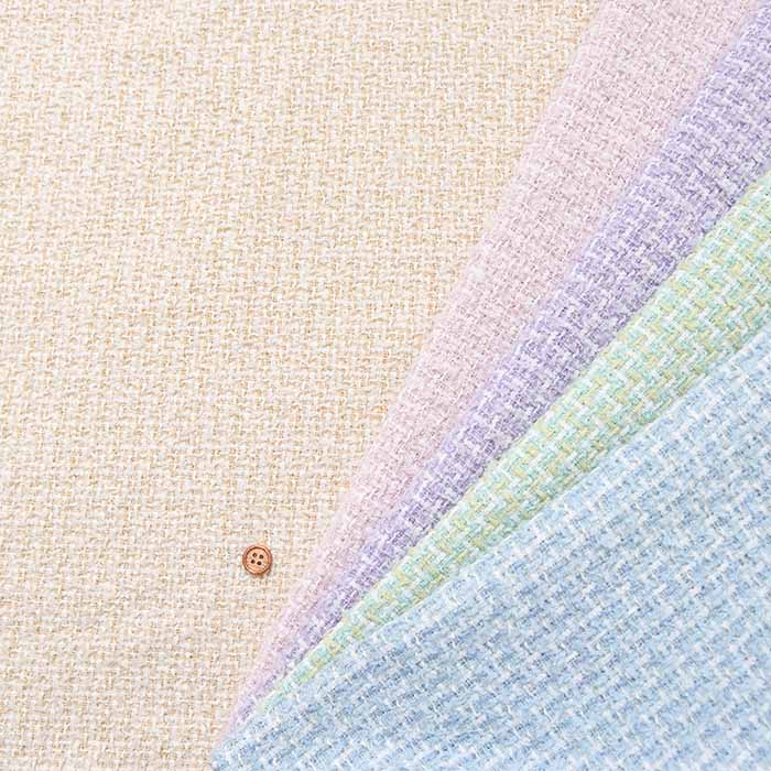 Made in China Nerori Rose polyester fancy tweed fabric - nomura tailor