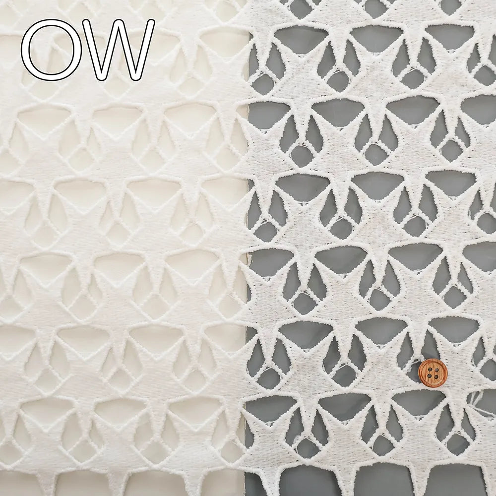 Polyester Chemical Lace Fabric - Star Pattern - nomura tailor