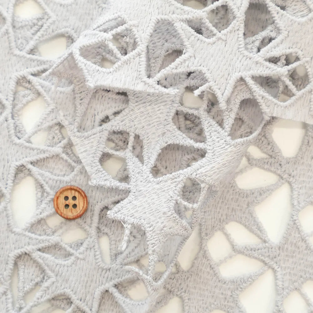 Polyester Chemical Lace Fabric - Star Pattern - nomura tailor
