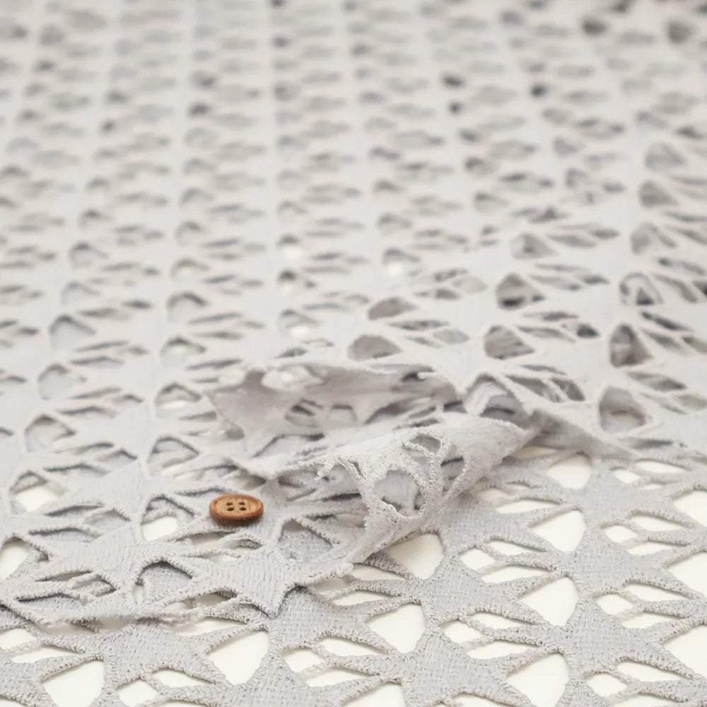 Polyester Chemical Lace Fabric - Star Pattern - nomura tailor